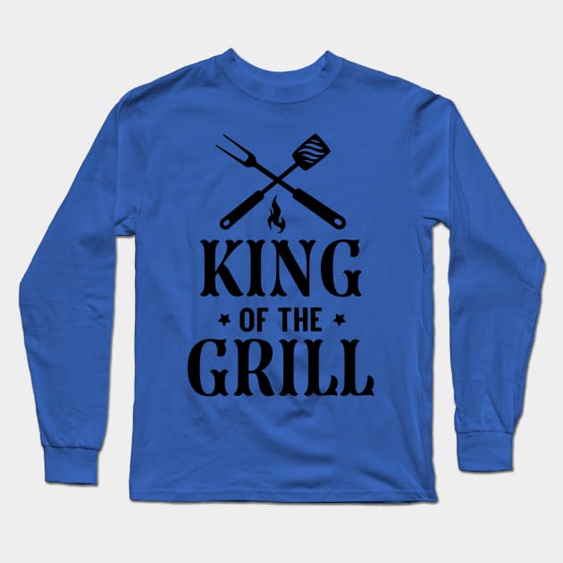 King of the Grill Long Sleeve T-Shirt by CraftyBeeDesigns